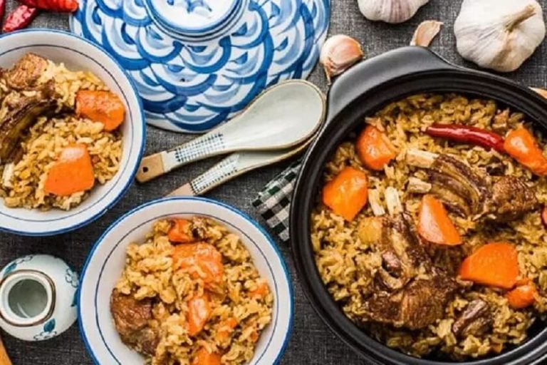 چلو گوشت هویج