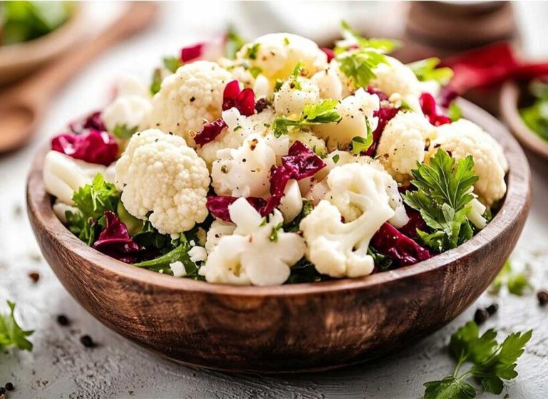 سالاد انار و گل کلم