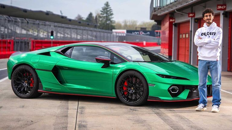 رانندگی بنیایا با لامبورگینی تمراریو