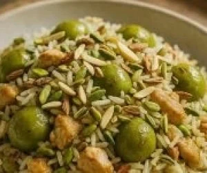 گوجه سبز پلو مخصوص