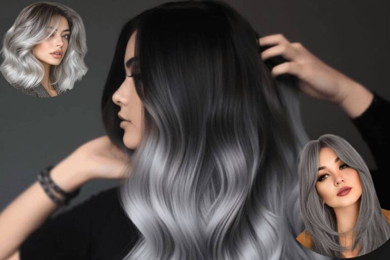 رنگ موی بلوند خاکستری تیره