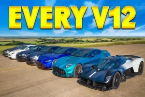 درگ بزرگ چند نسل آستون‌مارتین‌ها، از ونتیج و راپید تا DBX و والکری