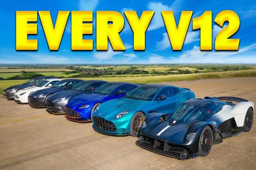 درگ بزرگ چند نسل آستون‌مارتین‌ها، از ونتیج و راپید تا DBX و والکری