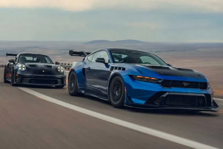رویارویی فورد موستانگ GTD و پورشه 911 GT3 RS، نبرد جسارت و تجربه
