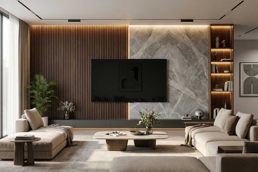 دیوار پشت تلویزیون